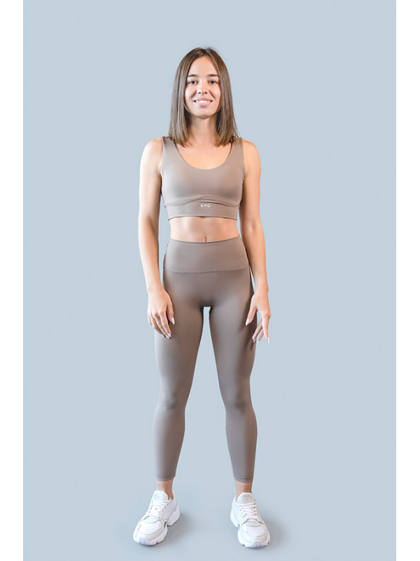 Recycled Cappuccino Sport Bra 