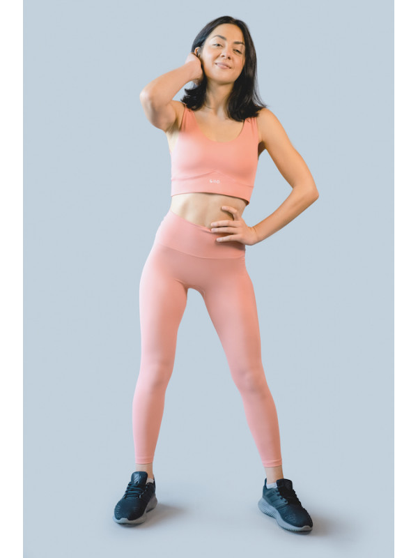 Recycled Peach Sport Bra